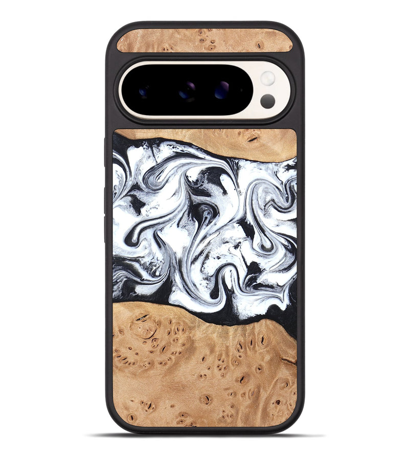 Pixel 9 Pro XL Wood Phone Case - Kaleena (Black & White, 820338)