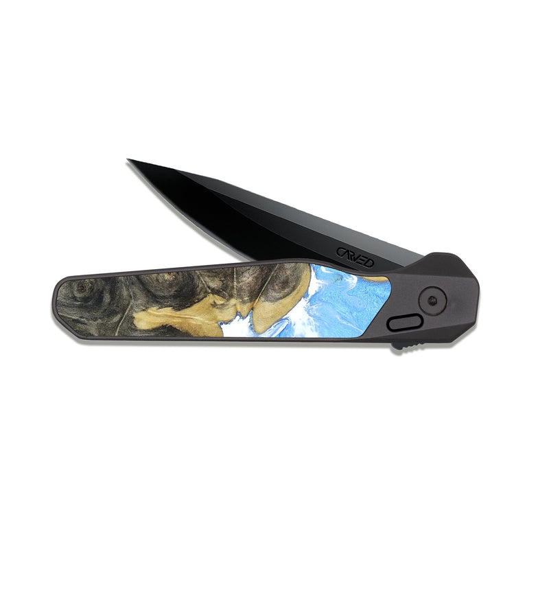 EDC Dark Slate Wood Pocket Knife - Georgie (Coastal, 820343)