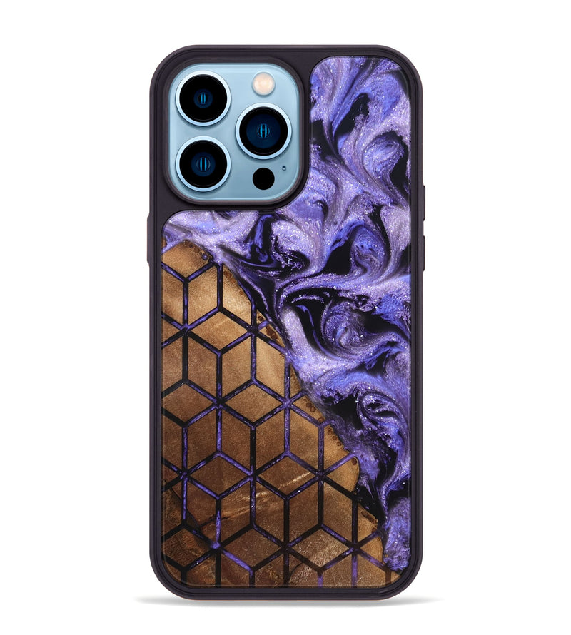 iPhone 14 Pro Max Wood Phone Case - Aryanna (Pattern, 820350)