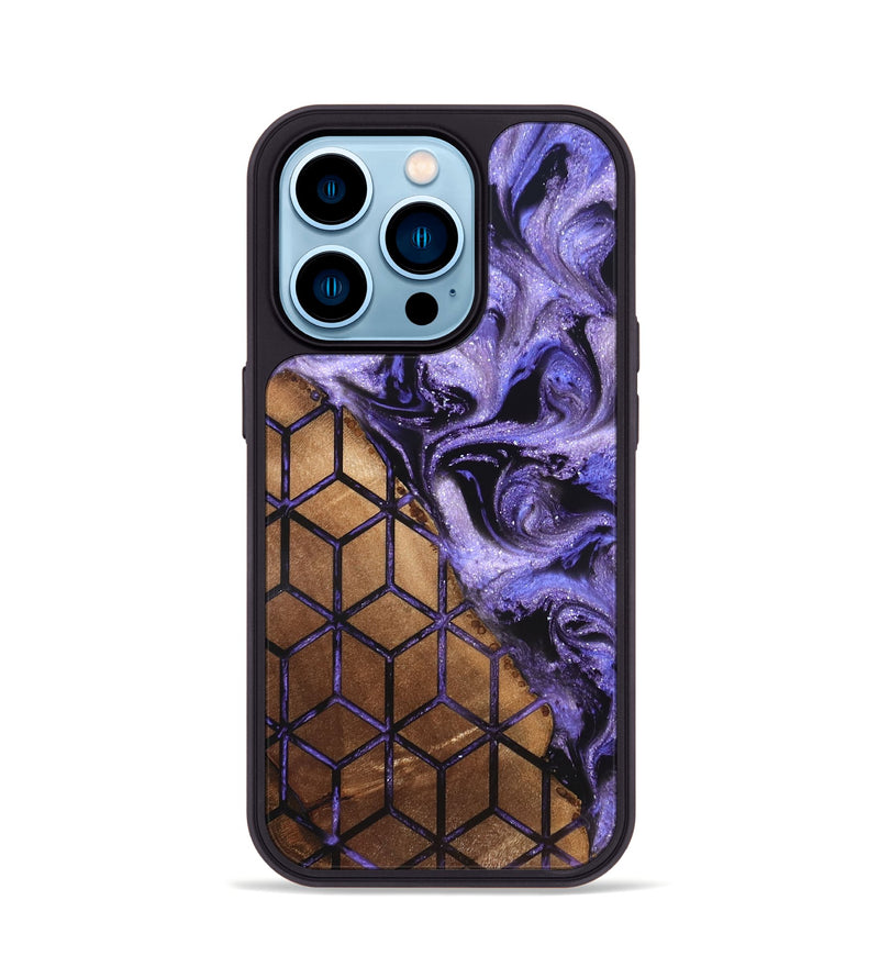 iPhone 14 Pro Wood Phone Case - Aryanna (Pattern, 820350)