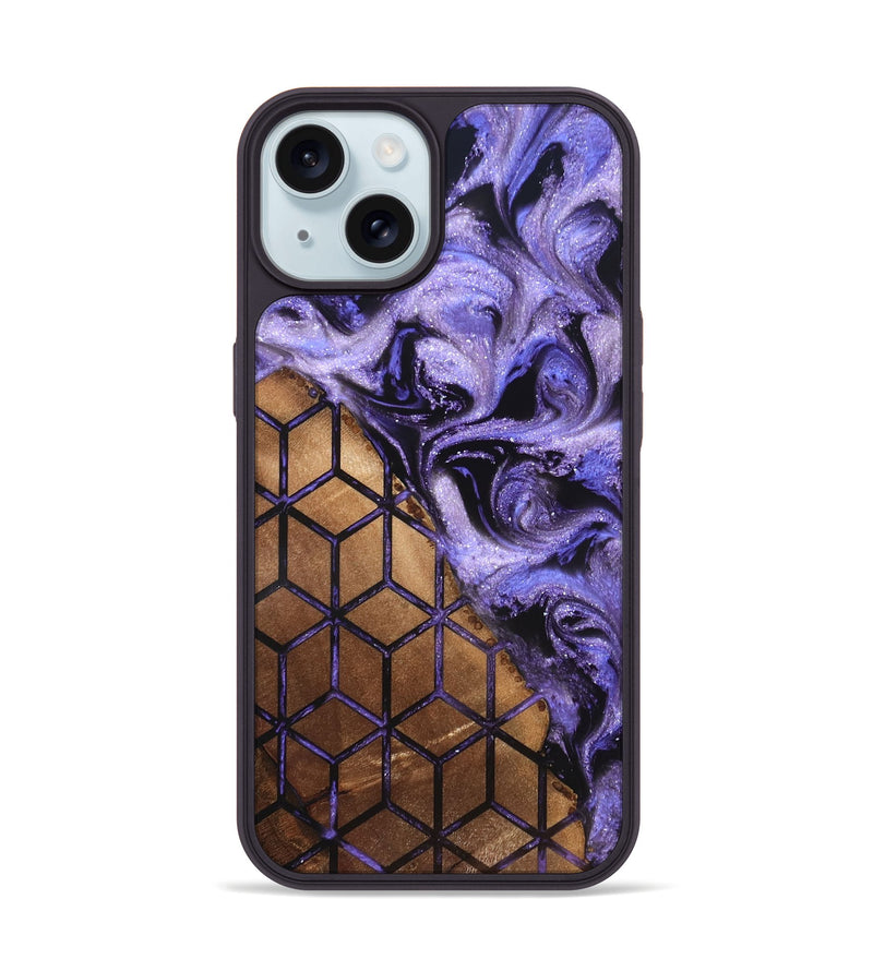 iPhone 15 Wood Phone Case - Aryanna (Pattern, 820350)
