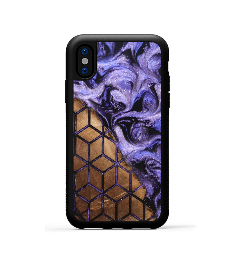 iPhone Xs Wood Phone Case - Aryanna (Pattern, 820350)
