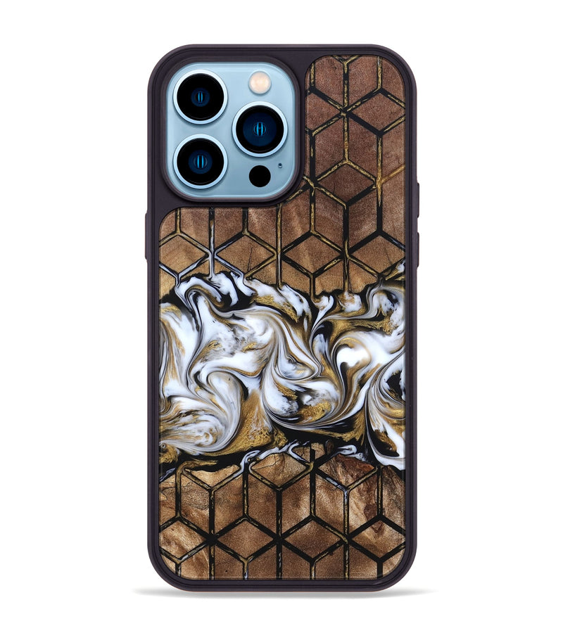 iPhone 14 Pro Max Wood Phone Case - Lonzo (Pattern, 820351)