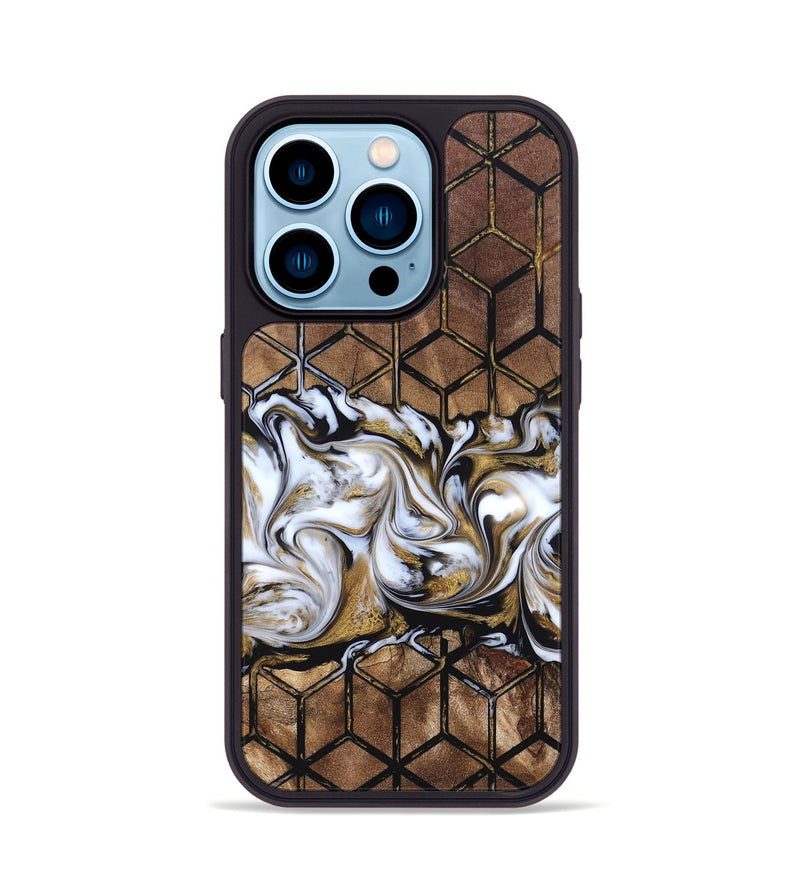 iPhone 14 Pro Wood Phone Case - Lonzo (Pattern, 820351)