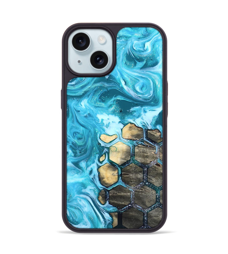 iPhone 15 Wood Phone Case - Rosalia (Pattern, 820353)