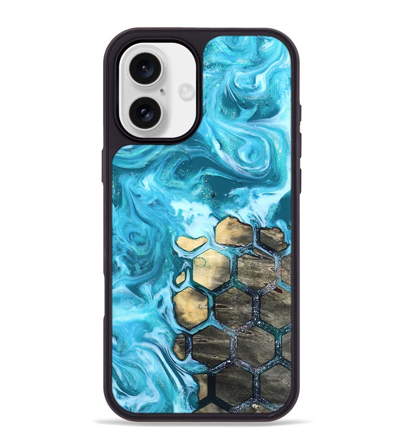 iPhone 16 Plus Wood Phone Case - Rosalia (Pattern, 820353)