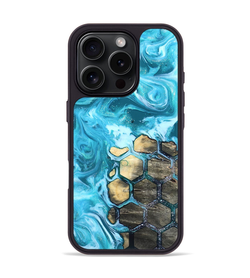 iPhone 16 Pro Wood Phone Case - Rosalia (Pattern, 820353)