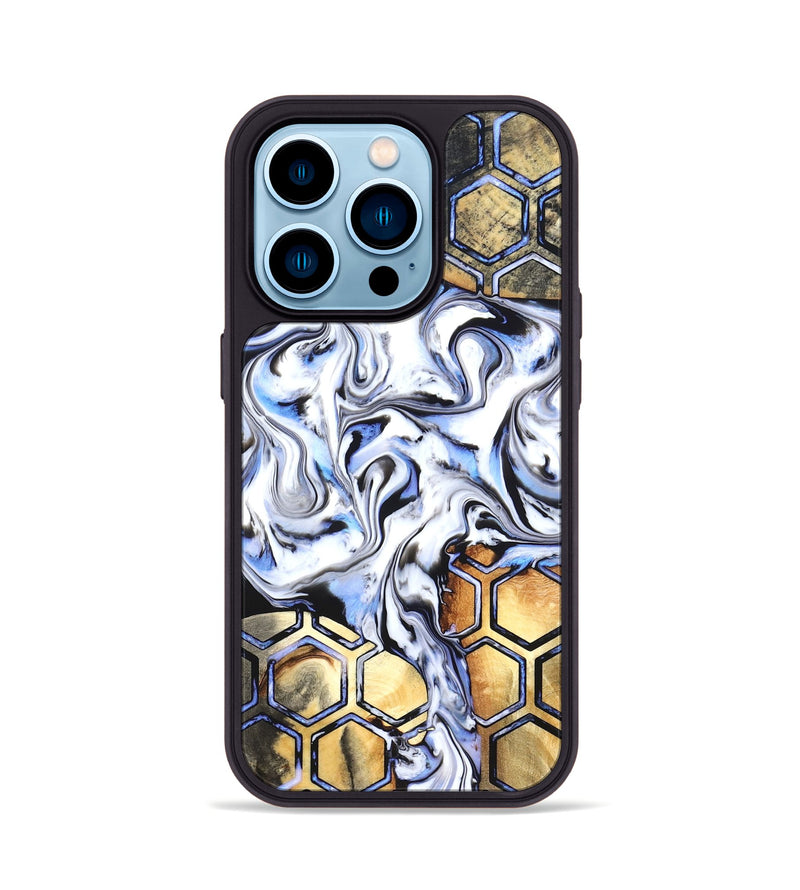 iPhone 14 Pro Wood Phone Case - Alvina (Pattern, 820356)