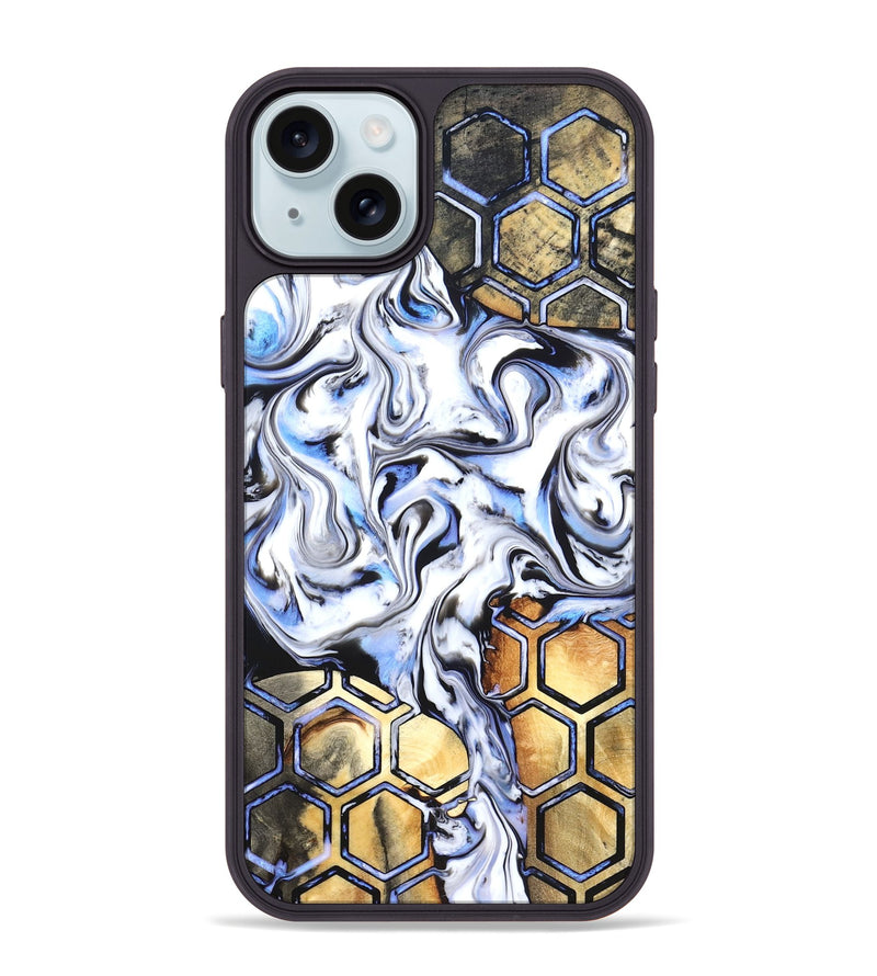 iPhone 15 Plus Wood Phone Case - Alvina (Pattern, 820356)