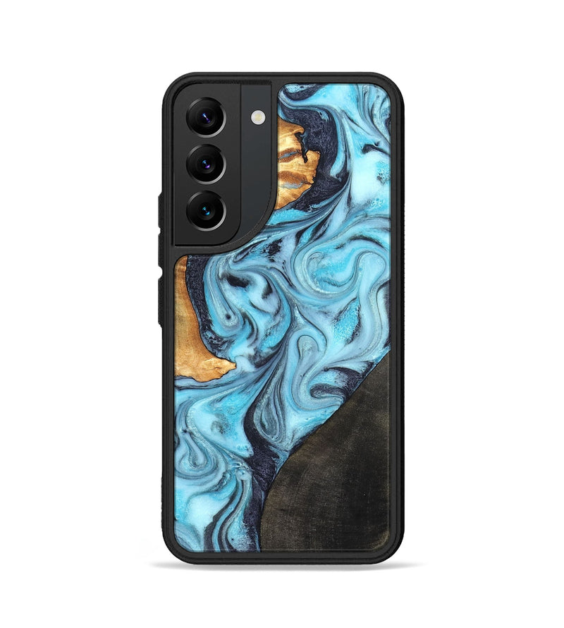 Galaxy S22 Wood Phone Case - Althea (Blue, 820357)