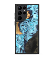 Galaxy S22 Ultra Wood Phone Case - Althea (Blue, 820357)