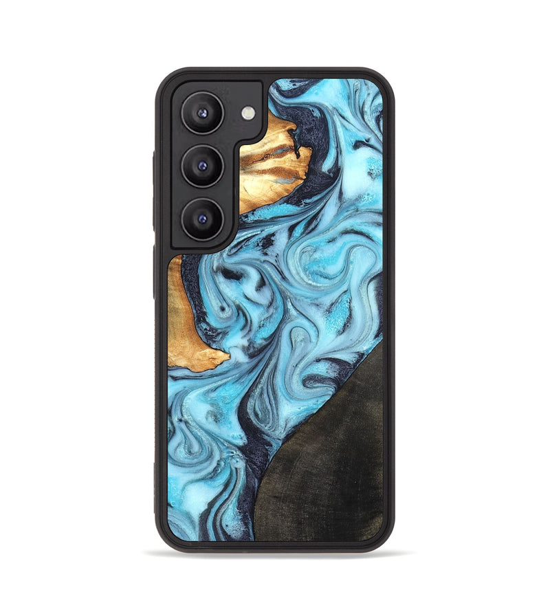 Galaxy S23 Wood Phone Case - Althea (Blue, 820357)
