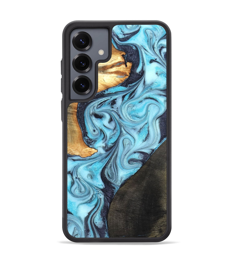 Galaxy S25 Plus Wood Phone Case - Althea (Blue, 820357)