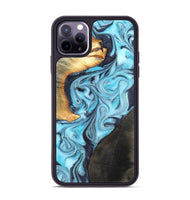 iPhone 11 Pro Max Wood Phone Case - Althea (Blue, 820357)