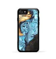 iPhone SE Wood Phone Case - Althea (Blue, 820357)