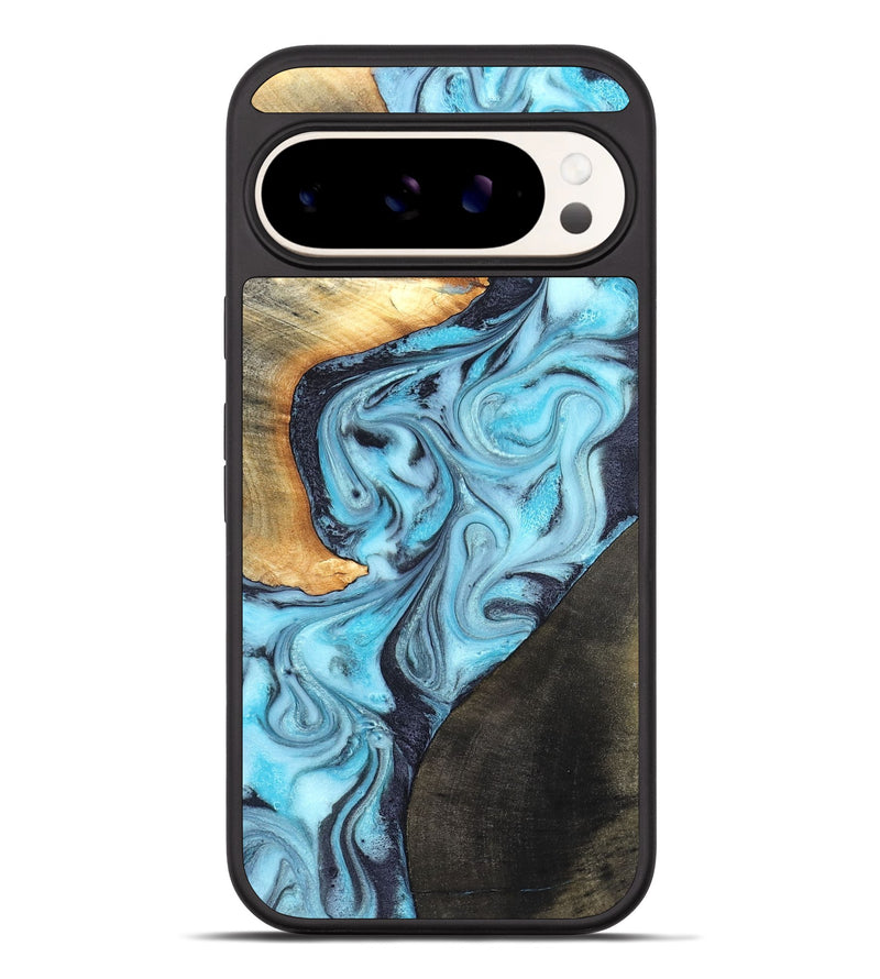 Pixel 10 Pro XL Wood Phone Case - Althea (Blue, 820357)