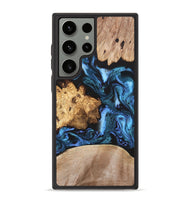 Galaxy S23 Ultra Wood Phone Case - Amalia (Blue, 820358)