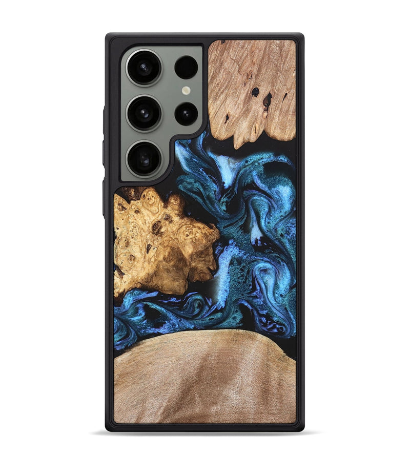 Galaxy S24 Ultra Wood Phone Case - Amalia (Blue, 820358)