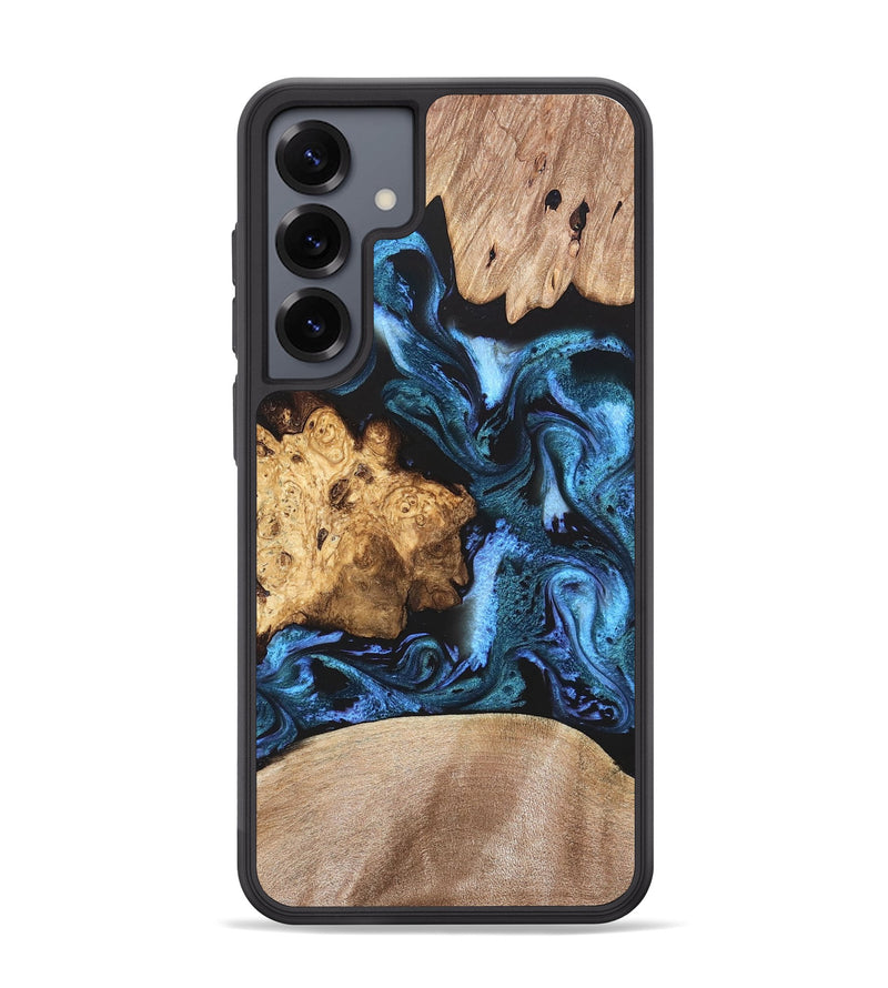 Galaxy S25 Plus Wood Phone Case - Amalia (Blue, 820358)