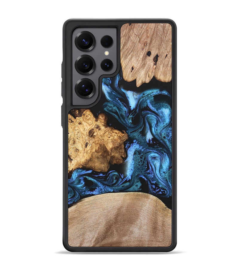 Galaxy S25 Ultra Wood Phone Case - Amalia (Blue, 820358)