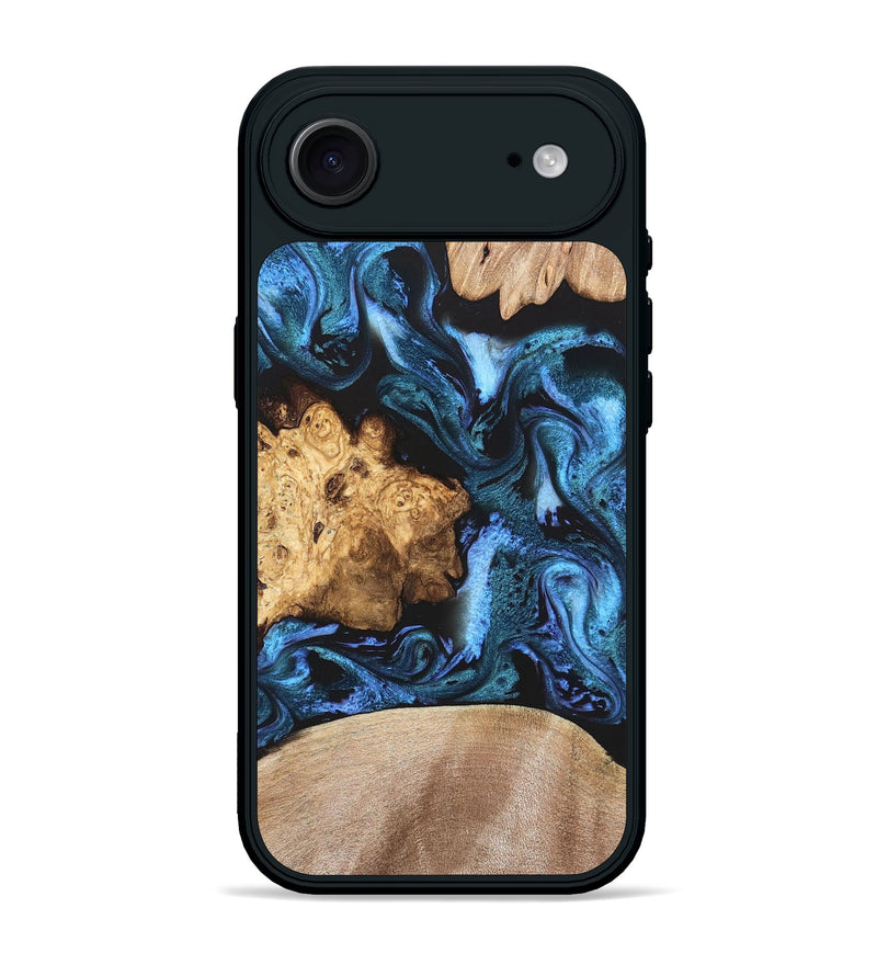 iPhone 17 Air Wood Phone Case - Amalia (Blue, 820358)