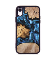 iPhone Xr Wood Phone Case - Amalia (Blue, 820358)