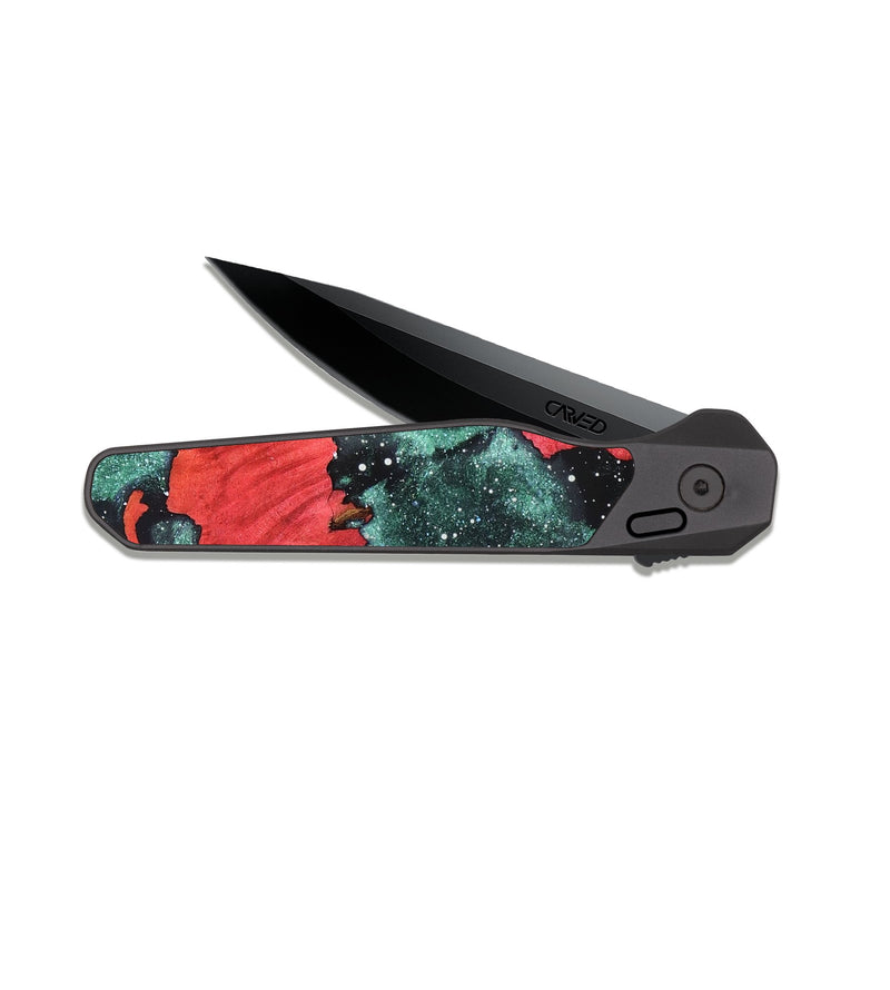 EDC Dark Slate Wood Pocket Knife - Cassian (Cosmos, 820359)