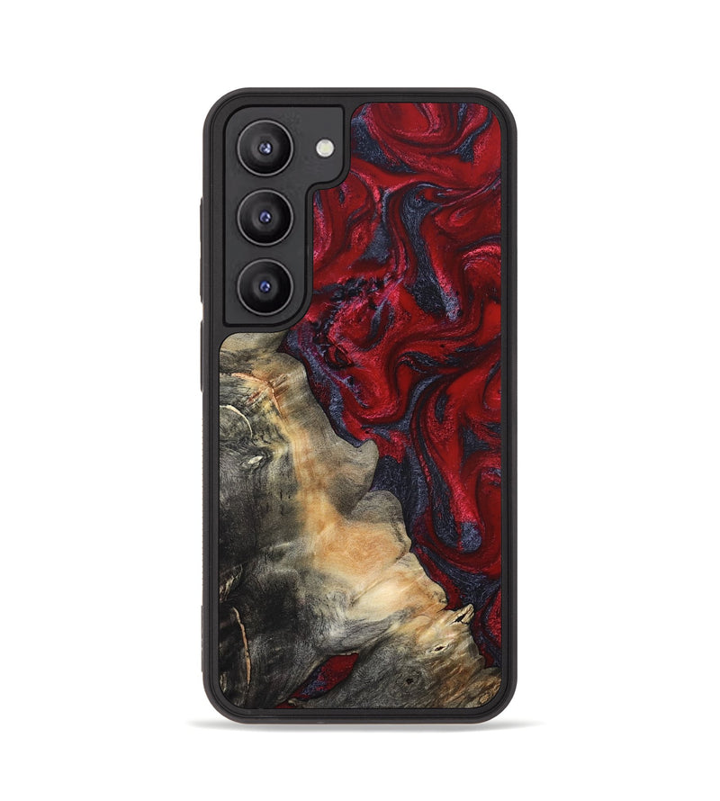 Galaxy S23 Wood Phone Case - Mozelle (Red, 820366)