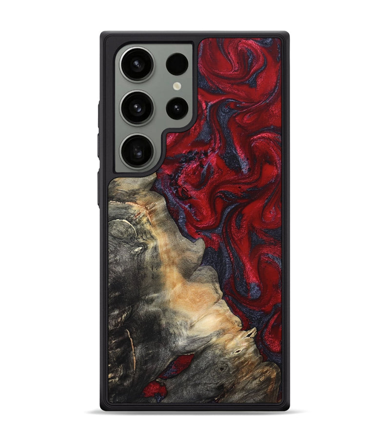 Galaxy S24 Ultra Wood Phone Case - Mozelle (Red, 820366)