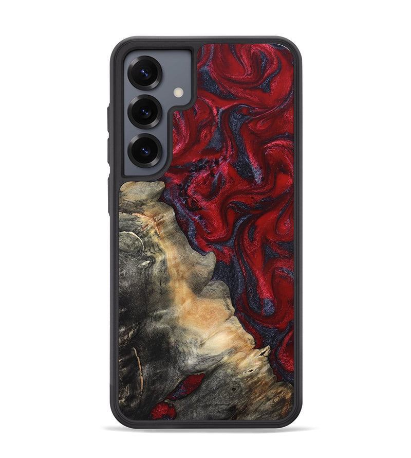 Galaxy S25 Plus Wood Phone Case - Mozelle (Red, 820366)
