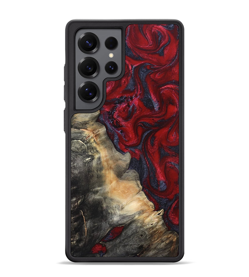 Galaxy S25 Ultra Wood Phone Case - Mozelle (Red, 820366)