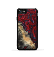 iPhone SE Wood Phone Case - Mozelle (Red, 820366)