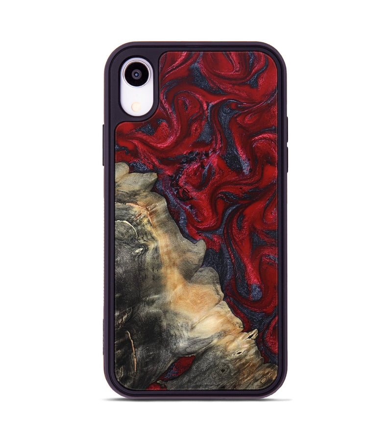 iPhone Xr Wood Phone Case - Mozelle (Red, 820366)