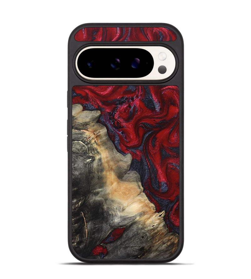 Pixel 9 Wood Phone Case - Mozelle (Red, 820366)
