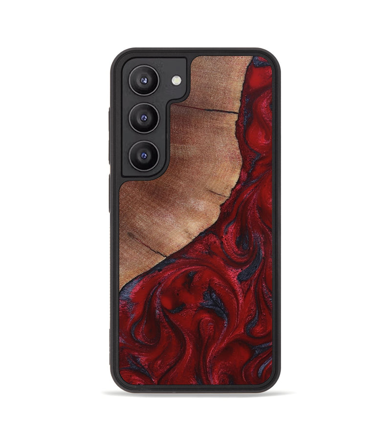 Galaxy S23 Wood Phone Case - Akira (Red, 820367)