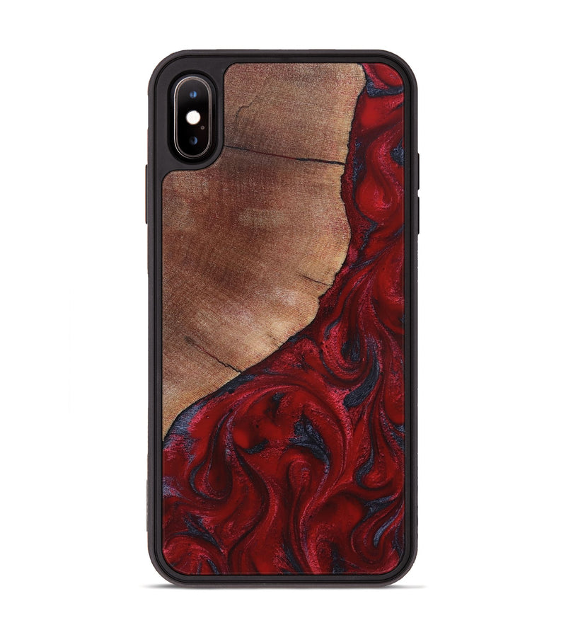 iPhone Xs Max Wood Phone Case - Akira (Red, 820367)