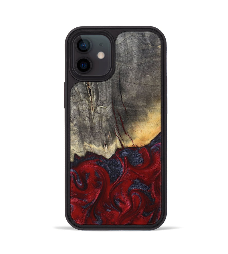 iPhone 12 Wood Phone Case - Arjun (Red, 820368)