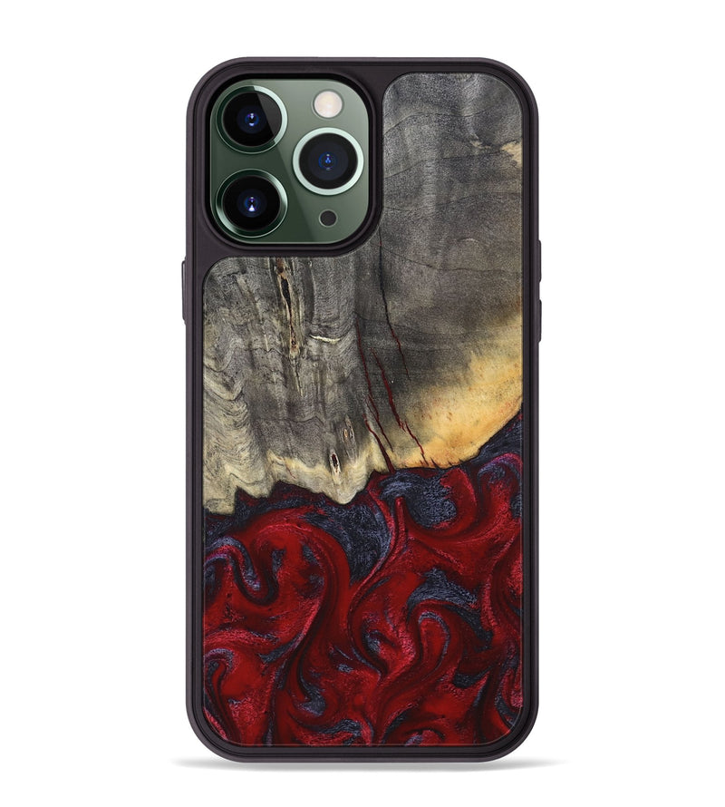 iPhone 13 Pro Max Wood Phone Case - Arjun (Red, 820368)