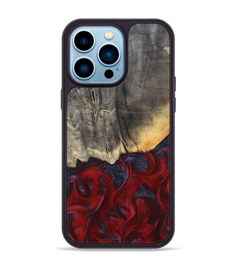 iPhone 14 Pro Max Wood Phone Case - Arjun (Red, 820368)