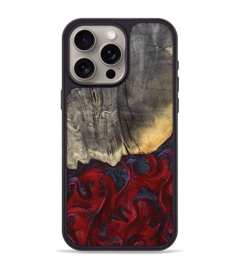 iPhone 15 Pro Max Wood Phone Case - Arjun (Red, 820368)