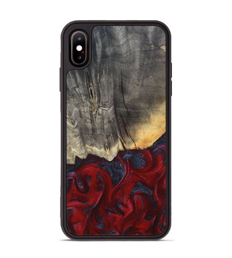 iPhone Xs Max Wood Phone Case - Arjun (Red, 820368)