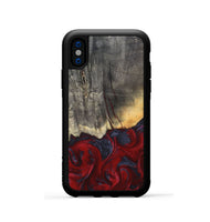 iPhone Xs Wood Phone Case - Arjun (Red, 820368)