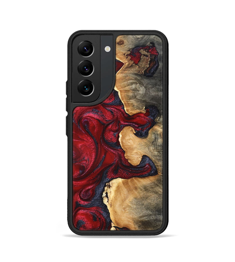 Galaxy S22 Wood Phone Case - Cortney (Red, 820369)