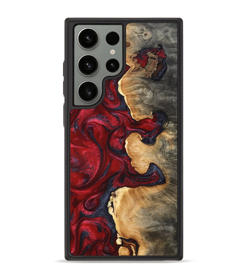 Galaxy S23 Ultra Wood Phone Case - Cortney (Red, 820369)
