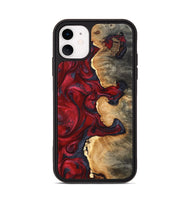 iPhone 11 Wood Phone Case - Cortney (Red, 820369)