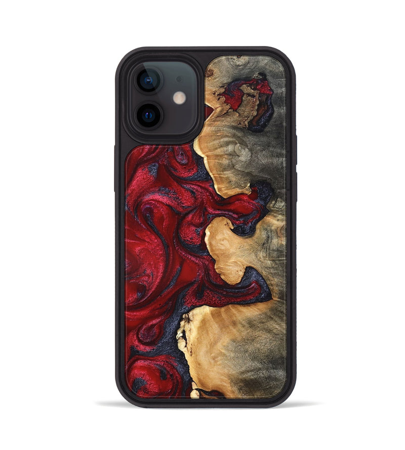 iPhone 12 Wood Phone Case - Cortney (Red, 820369)