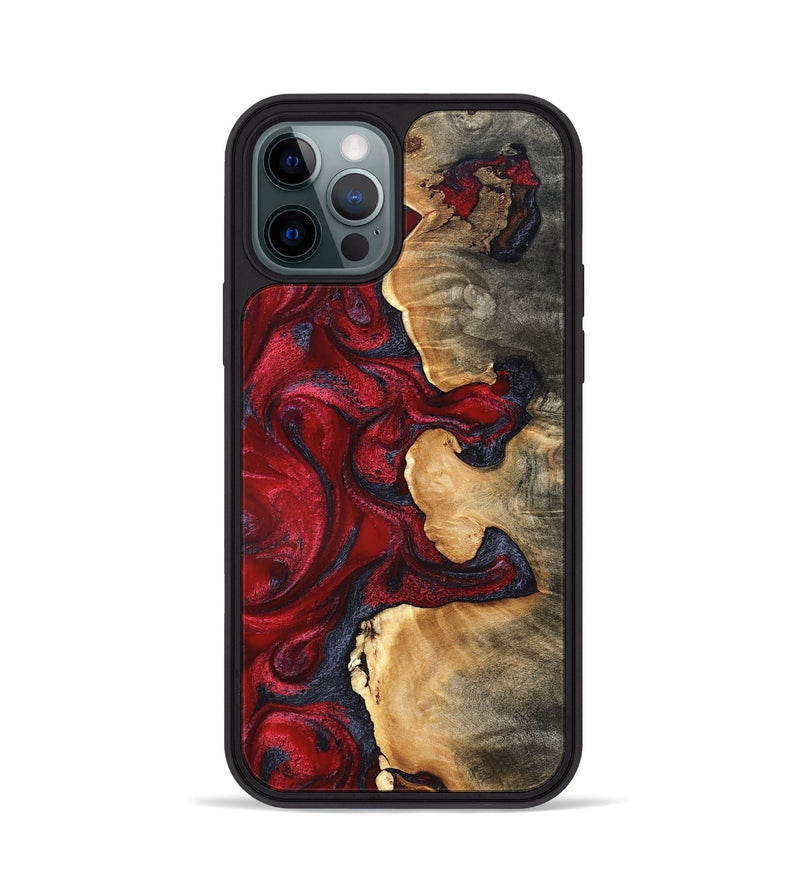 iPhone 12 Pro Wood Phone Case - Cortney (Red, 820369)