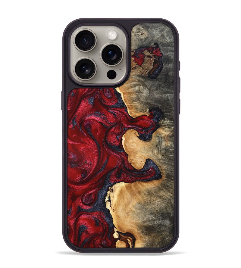 iPhone 15 Pro Max Wood Phone Case - Cortney (Red, 820369)