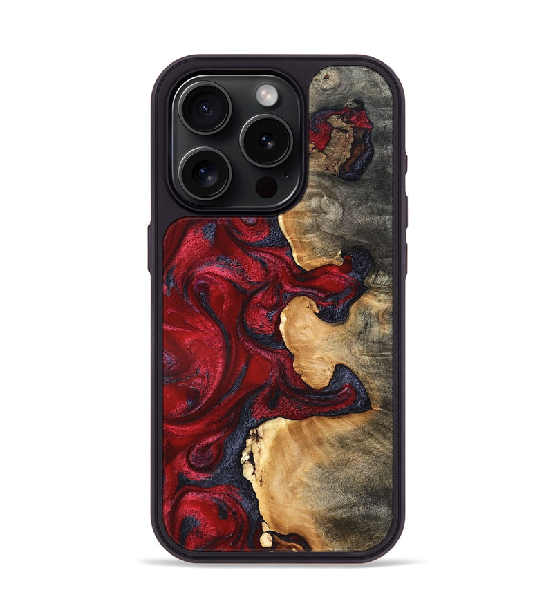 iPhone 15 Pro Wood Phone Case - Cortney (Red, 820369)