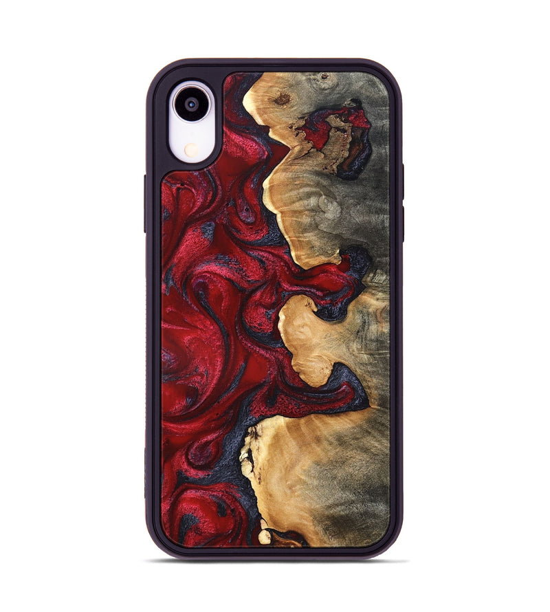 iPhone Xr Wood Phone Case - Cortney (Red, 820369)